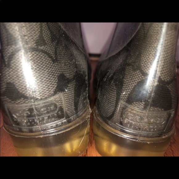 Coach rain boots. - Picture 3 of 3